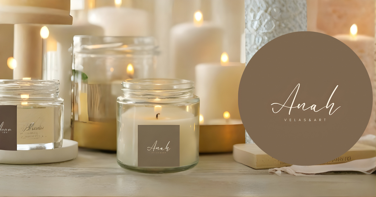 Velas aromáticas artesanais Anah